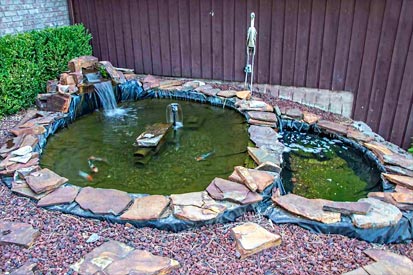 Koi Pond Waterfeature
