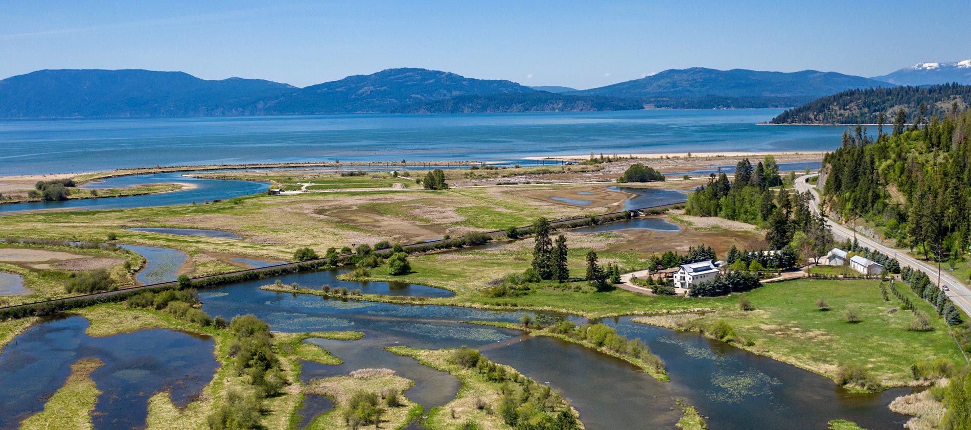 Clark Fork, Idaho Estate on 20 plus acres with Lake Pend Oreille Views