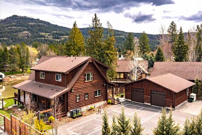 Aerial Home and Garage