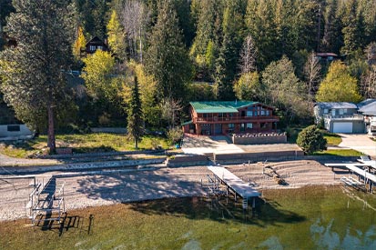 Aerial Home Waterfront