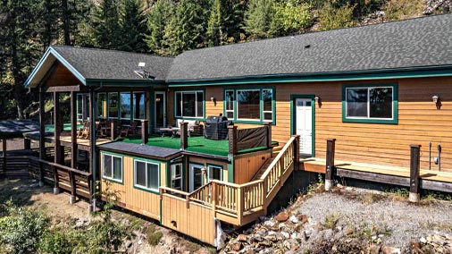Stunning Custom Home with Panoramic Views of the Cabinet Mountains and Lake Pend Oreille