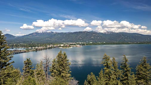 5BR, 6BA lakefront gem on 105' of prime Lake Pend Oreille shoreline minutes from downtown Sandpoint