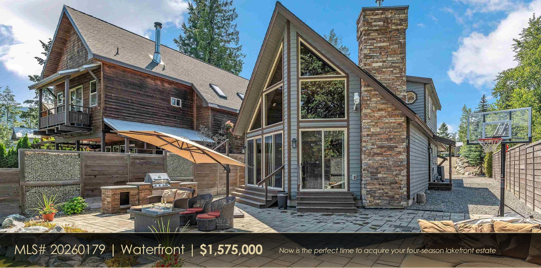 four-season lakefront estate on the Pend Oreille